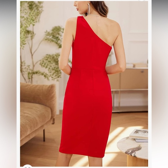 One Shoulder Bodycon Dress - Large - Picture 4 of 5